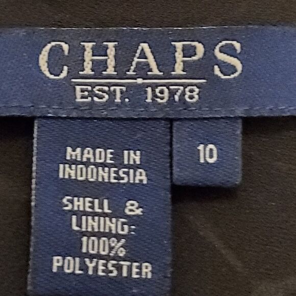 🔺️Chaps Black & White Print Flowy Asymmetric Skirt Size 10 - Picture 8 of 9